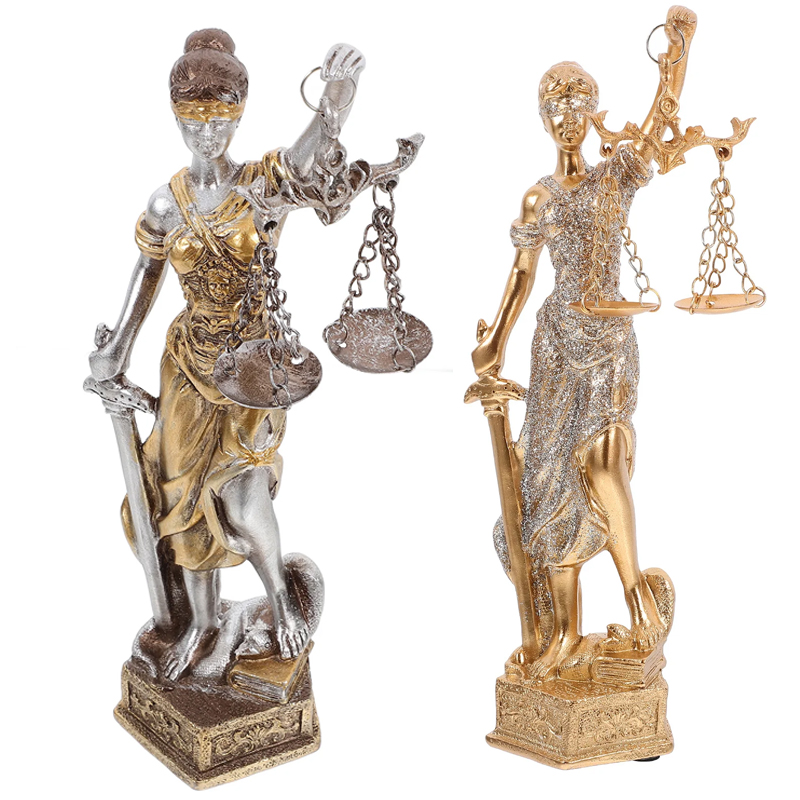 Model Kit Judge - الراتنج تقليد النحاس آلهة العدالة تمثال