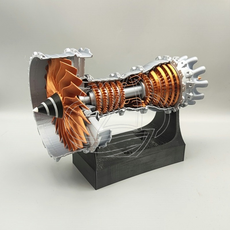 Model Kit Jet Engine - نموذج محرك توربيني صغير قابل للتشغيل