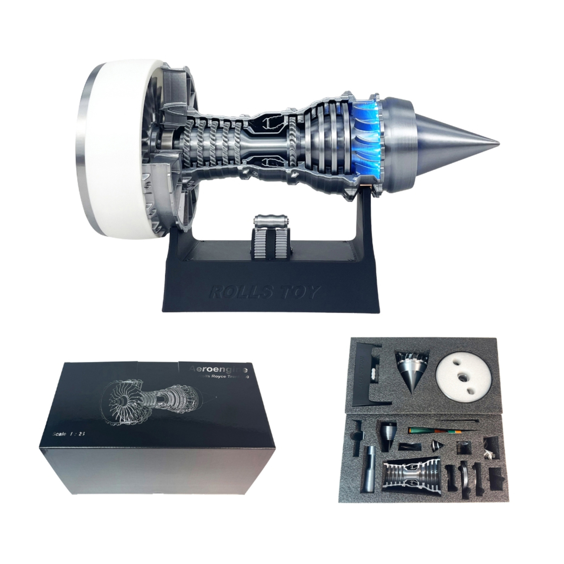 Model Kit Jet Engine - نموذج محرك توربيني مطبوع ثلاثي الأبعاد