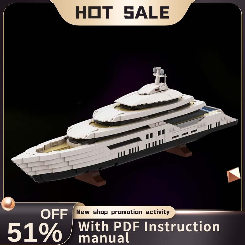 Model Kit Yacht - مجموعة بناء جديدة من 1651 قطعة