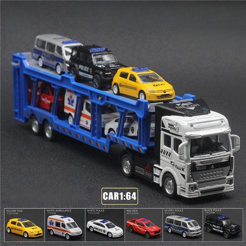 Model Kit Cars - مركبة نقل مزدوجة الطبقات مصنوعة من