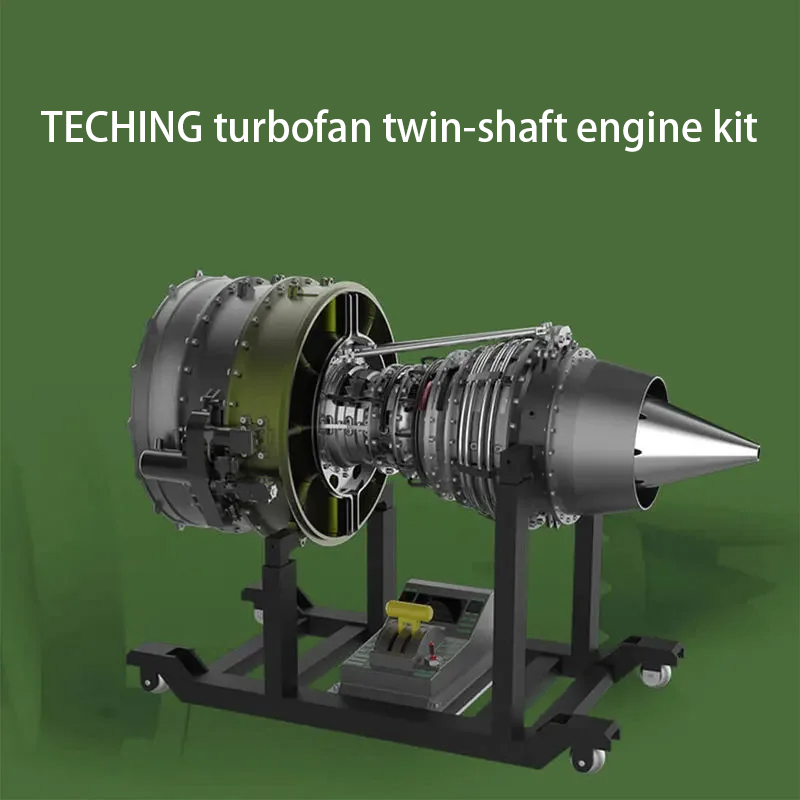 Model Kit Jet Engine - TECHING 1000 + أجزاء توربوفان التوأم