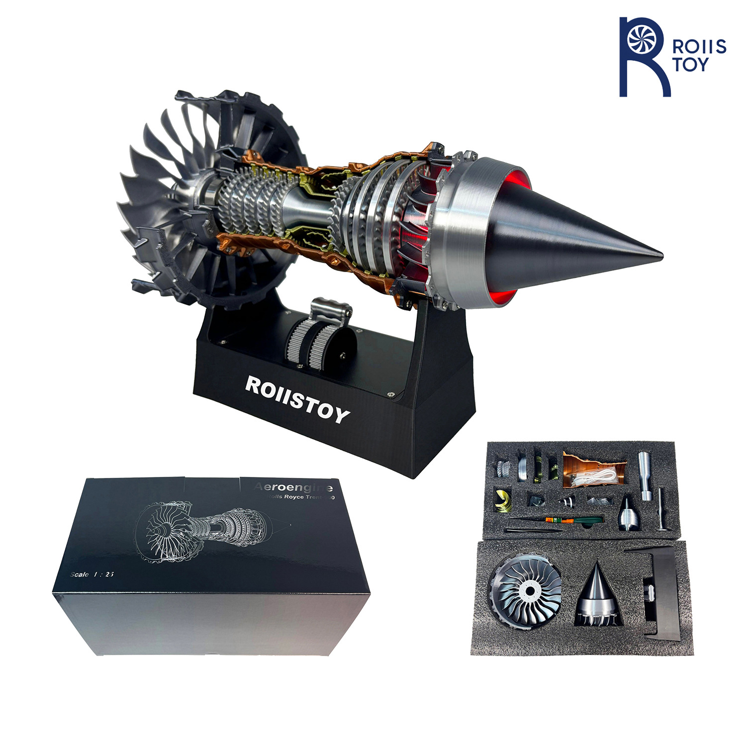 مجموعة نماذج محرك نفاث محاكاة  - مراجعة Model Kit Jet Engine وسعره