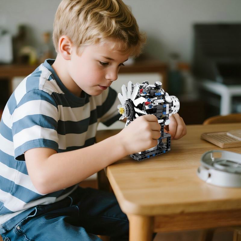 نموذج محرك طيران G8910 V8 مكون - مراجعة Model Kit V8 وسعره