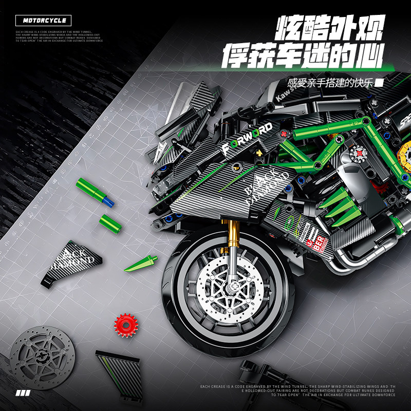 مجموعة بناء دراجة نارية جديدة  - مراجعة Model Kit Motor Nuclear وسعره