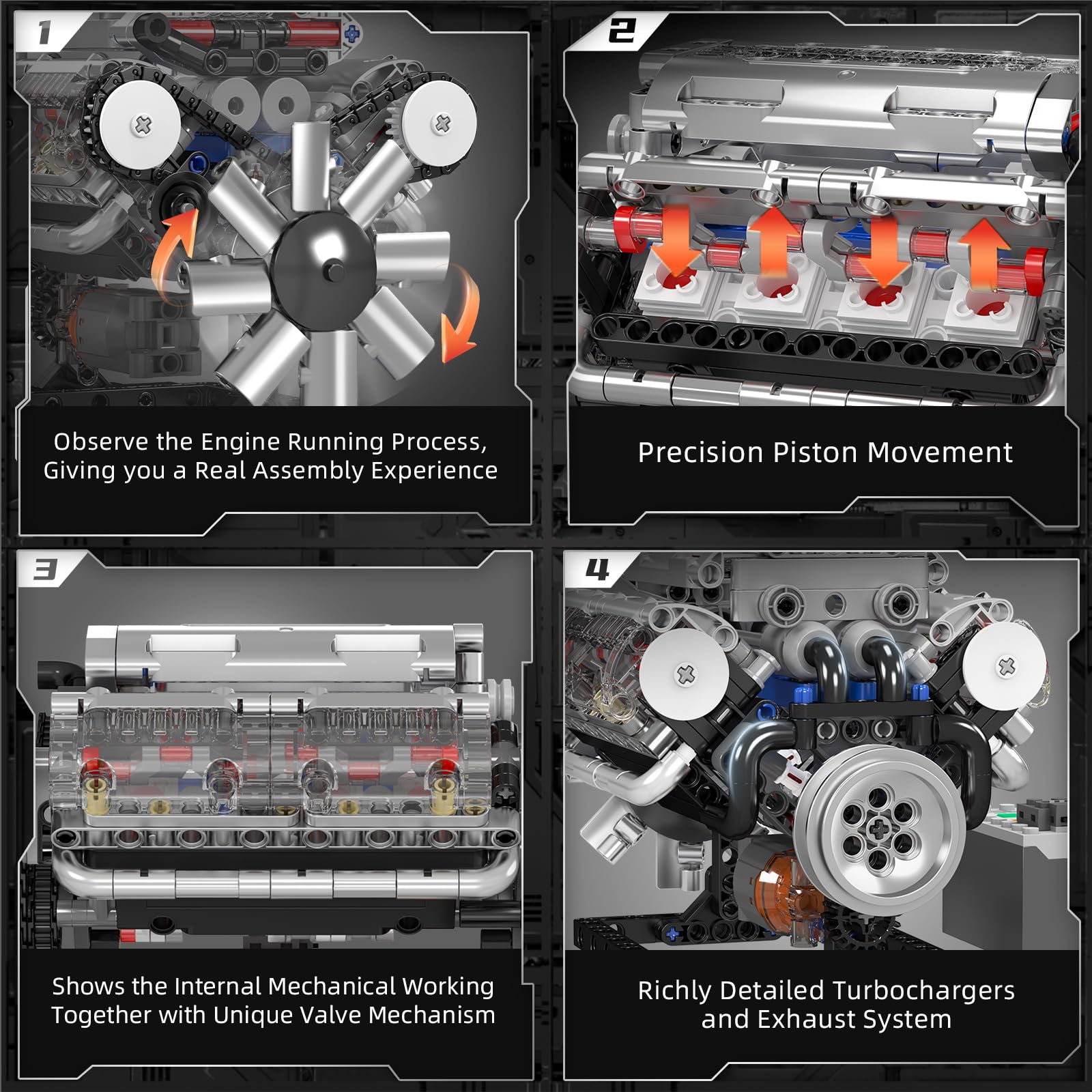 مجموعة مكعبات بناء محرك V8 من  - مراجعة Model Kit V8 وسعره