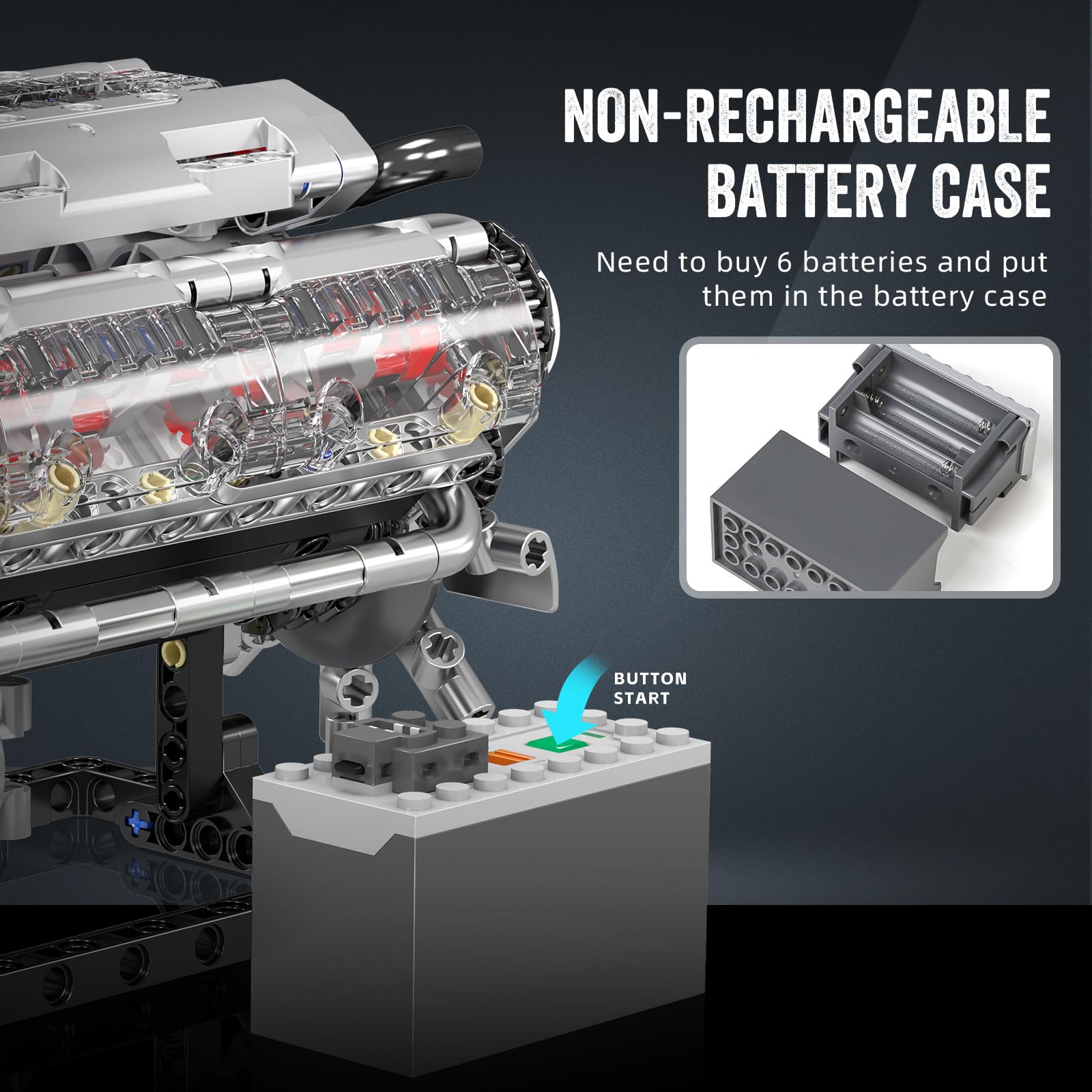 مجموعة مكعبات بناء محرك V8 من  - مراجعة Model Kit V8 وسعره